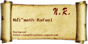 Németh Rafael névjegykártya