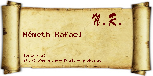 Németh Rafael névjegykártya